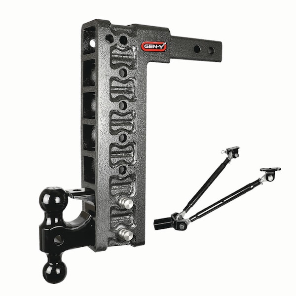 Mega-Duty 2" Shank, Hitch, Versa-Ball, Pintle & Stabilizer Kit, GH-527